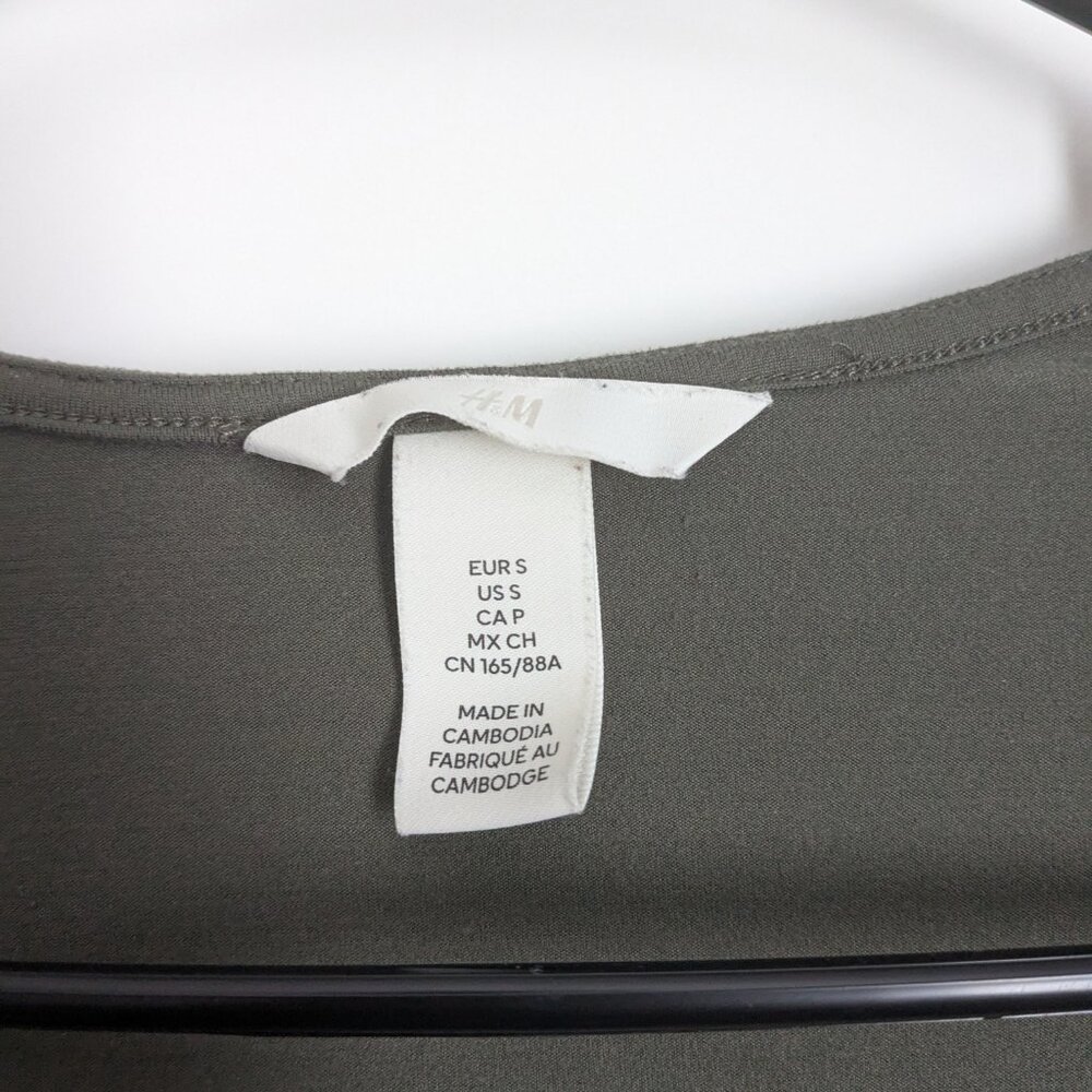 H&M square neck long sleeve tshirt - Picture 3 of 4